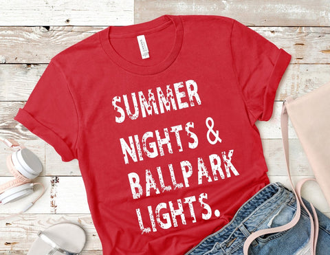 Summer Nights & Ballpark Lights Screen Print - Arizona Born Screens & Things